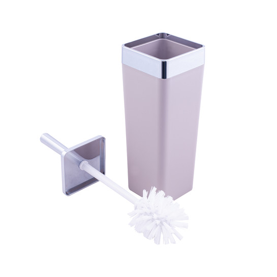 Karaca Home Gri/Gümüş 5 Parça Kare Banyo Seti