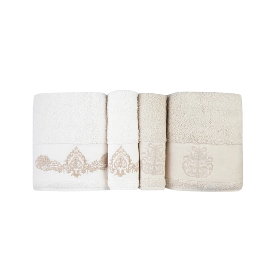 Karaca Home Eldora New Offwhite Bej Hamam Seti