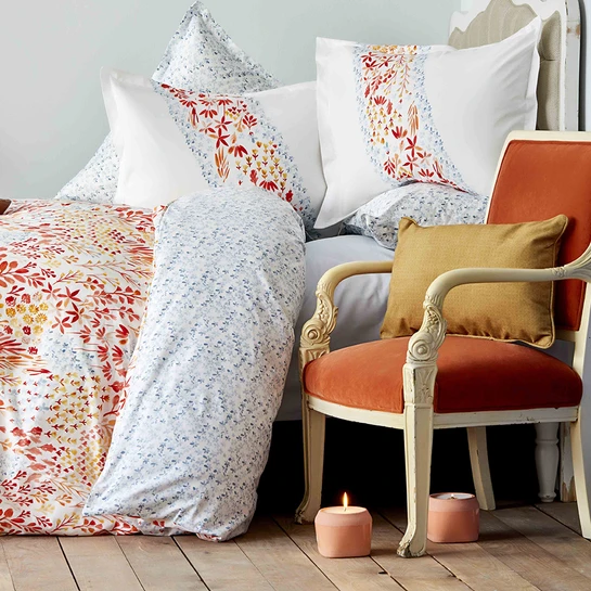 Karaca Home Flor Mercan Rnf Çift Kişilik Nevresim Takımı