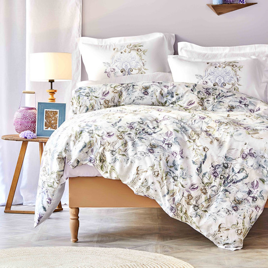 Karaca Home Elsira Mor Saten King Size Nevresim Takımı