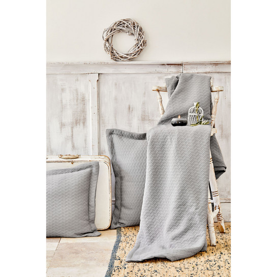 Karaca Home Mag Charm Bold Gri Pamuk Saten Çift Kişilik 2li Yastık Kılıfı