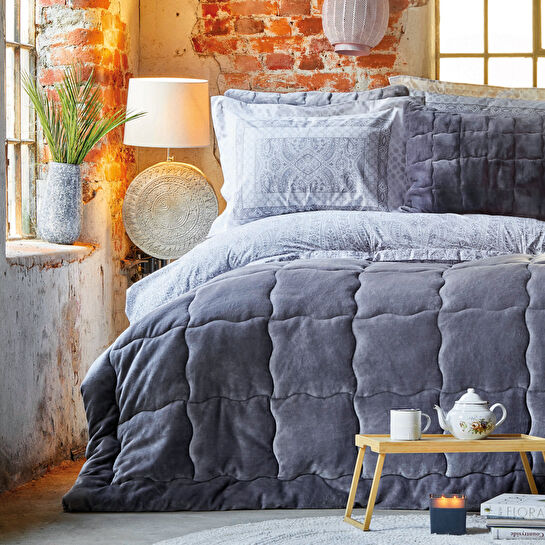 Karaca Home Olite Mürdüm Çift Kişilik Wellsoft Uyku Seti