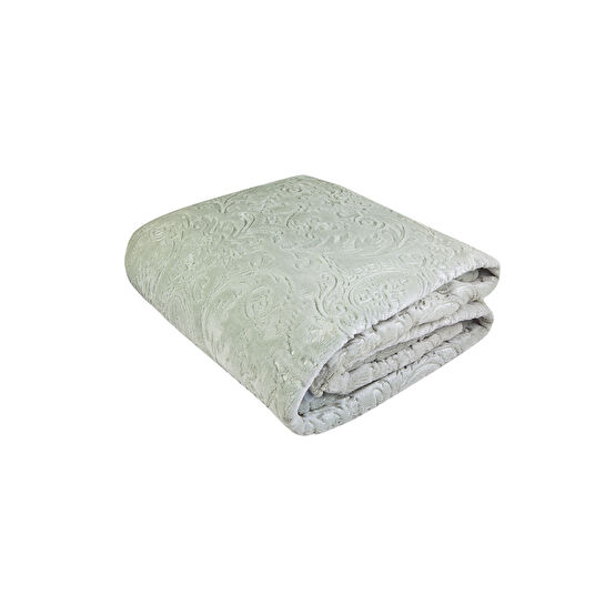 Karaca Home Silvio Su Yeşili Çift Kişilik İspanyol Battaniye
