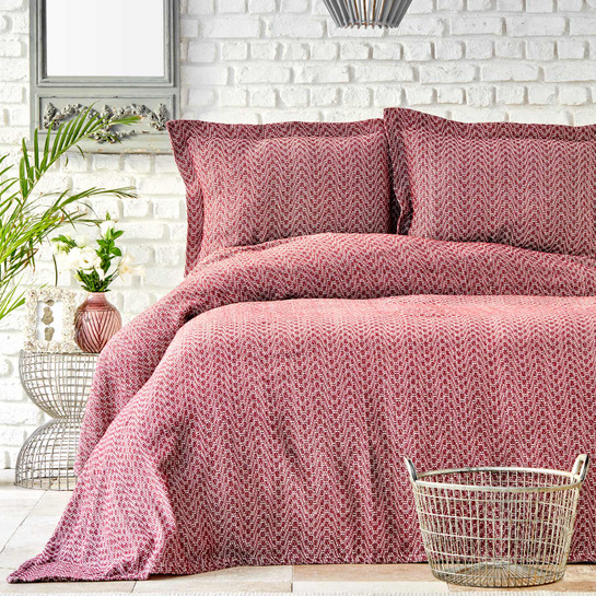 Karaca Home Stella Bordo Çift Kişilik 4 Mevsim Pike