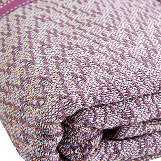 Karaca Home Stella Mürdüm Çift Kişilik 4 Mevsim Pike