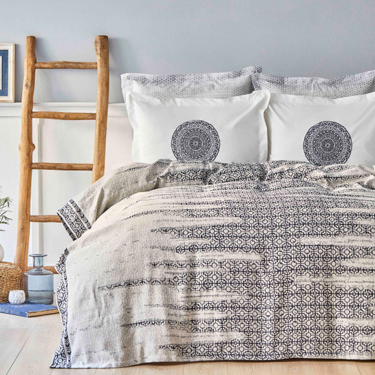 Karaca Home Calipso İndigo Çift Kişilik Nish Set