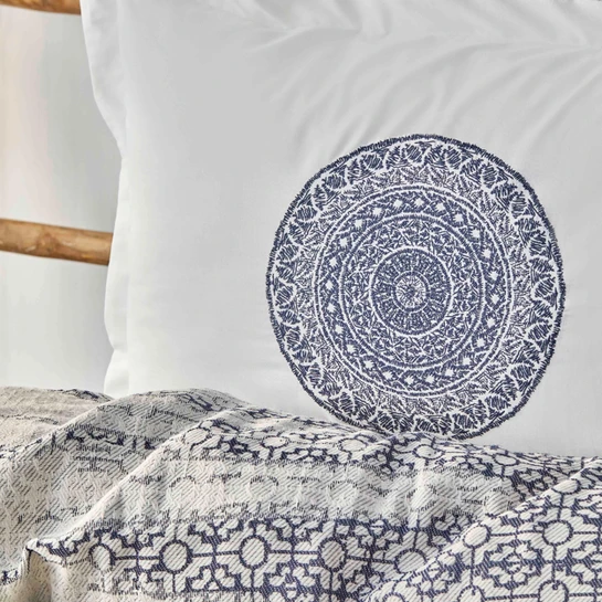 Karaca Home Calipso İndigo Çift Kişilik Nish Set