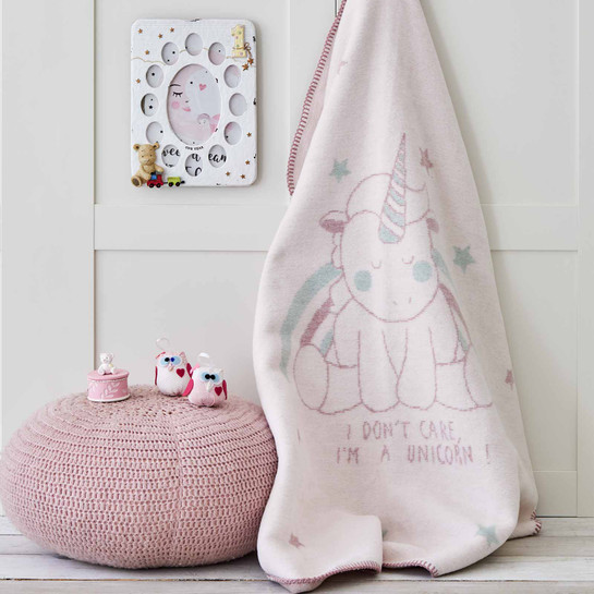 Karaca Home Unicorn Pamuk Bebek Battaniye