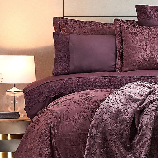 Karaca Home Valeria Royal Mürdüm 10 Parça Çeyiz Seti