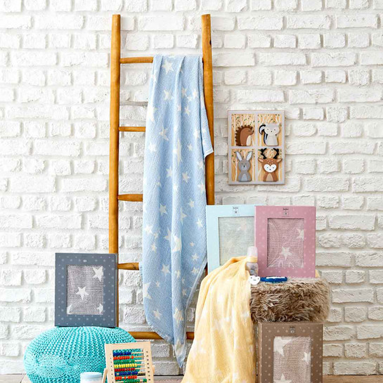 Karaca Home Baby Star Mavi Bebek Pikesi