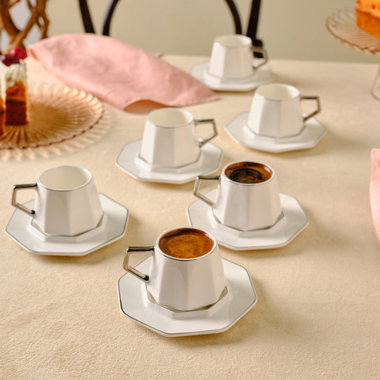 Karaca Zeher 6 Kişilik Kahve Fincanı Takımı 90 ml