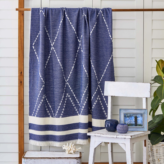Karaca Home Costa İndigo Throw