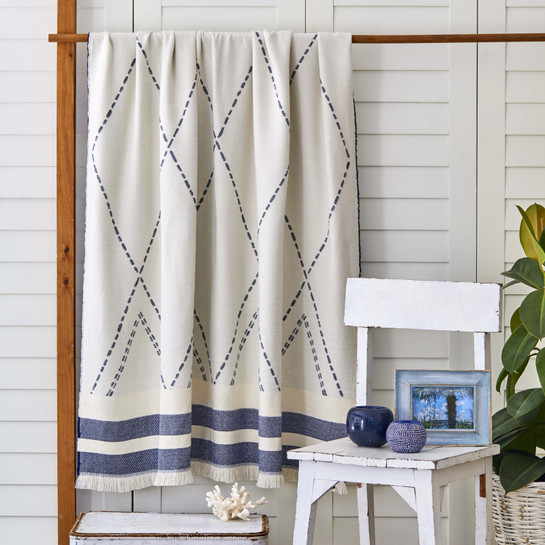 Karaca Home Costa İndigo Throw
