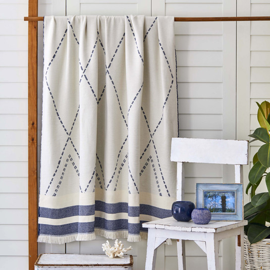 Karaca Home Costa İndigo Throw