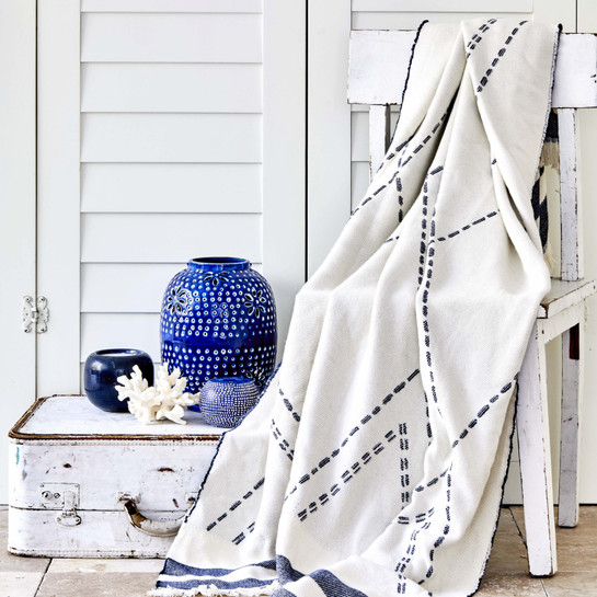 Karaca Home Costa İndigo Throw