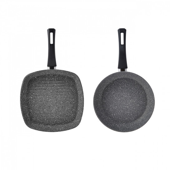 Karaca Biogranit Gris Tava Grill Set Gri