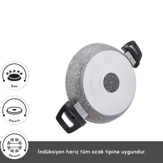 Karaca Gris Biogranit Tava ve Sahan Seti
