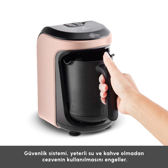 Karaca Hatır Hüps Sütlü Türk Kahve Makinesi Pearly Pink