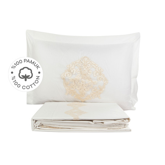 Karaca Home Josephine Gold Private %100 Pamuk Çift Kişilik Nevresim Takımı