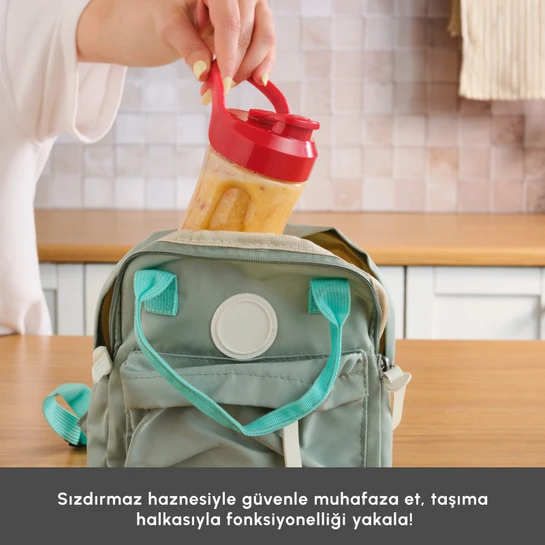 Karaca Retro Personal Kişisel Smoothie Blender Red