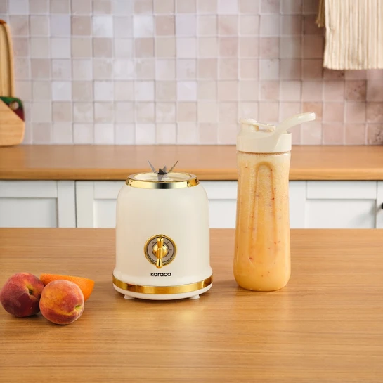 Karaca Retro Personal Kişisel Smoothie Blender Cream