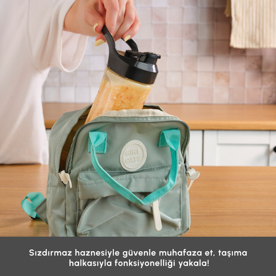 Karaca Retro Personal Kişisel Smoothie Blender Black