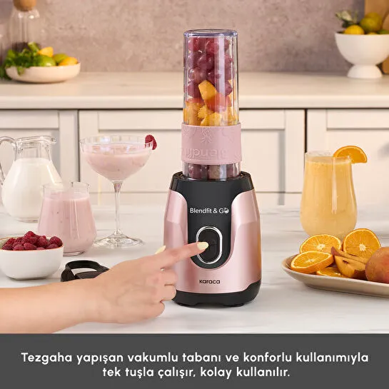 Karaca Blendfit Go Personal Kişisel Smoothie Blender Rosegold