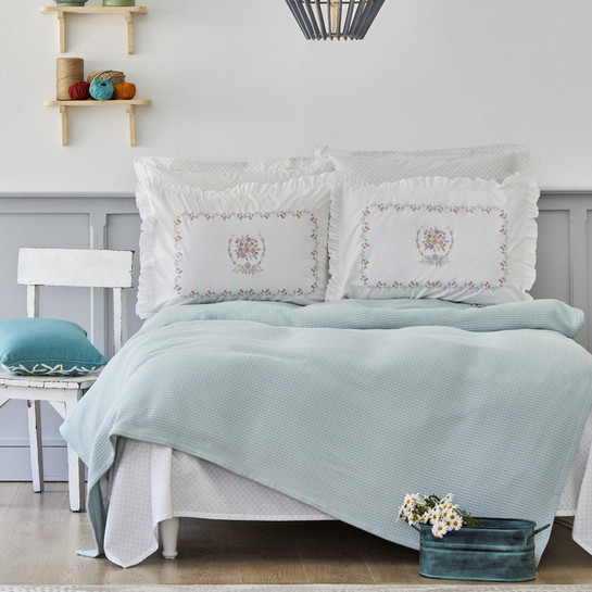 Karaca Home Levin Su Yeşili Çift Kişilik Nish Set
