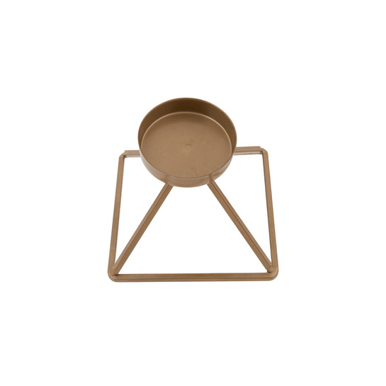 Karaca Home Geometri Mumluk Gold 13x13cm