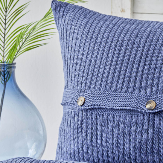 Karaca Home Coline İndigo Tek Kişilik Triko Yatak Örtüsü Seti