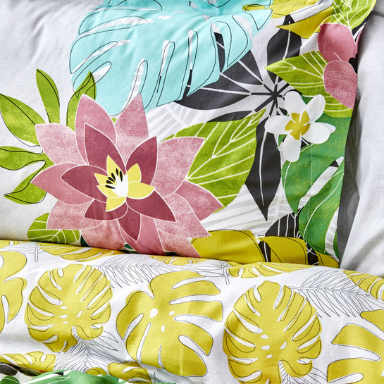 Karaca Home Tropic Yeşil %100 Pamuk Çift Kişilik Nevresim Takımı