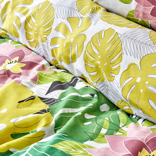 Karaca Home Tropic Yeşil %100 Pamuk Çift Kişilik Nevresim Takımı
