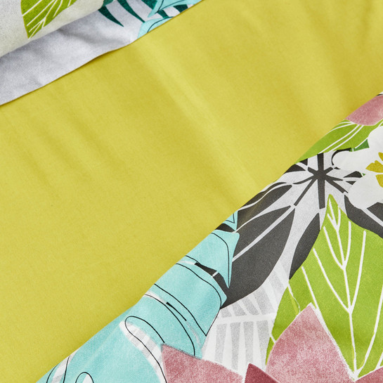 Karaca Home Tropic Yeşil %100 Pamuk Çift Kişilik Nevresim Takımı