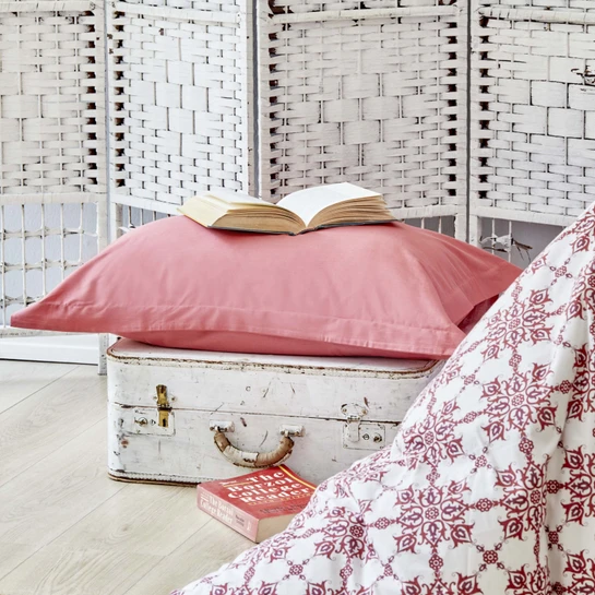 Karaca Home Poseidon Kırmızı %100 Pamuk Çift Kişilik Nevresim Takımı
