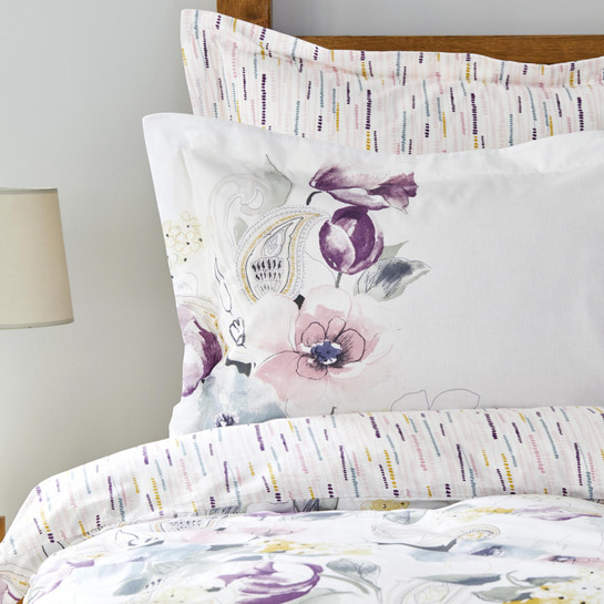 Karaca Home Primrose Mürdüm Çift Kişilik Nevresim Takımı