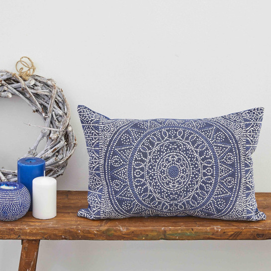Karaca Home Colipso İndigo İç Dolgulu Kırlent 30x50cm