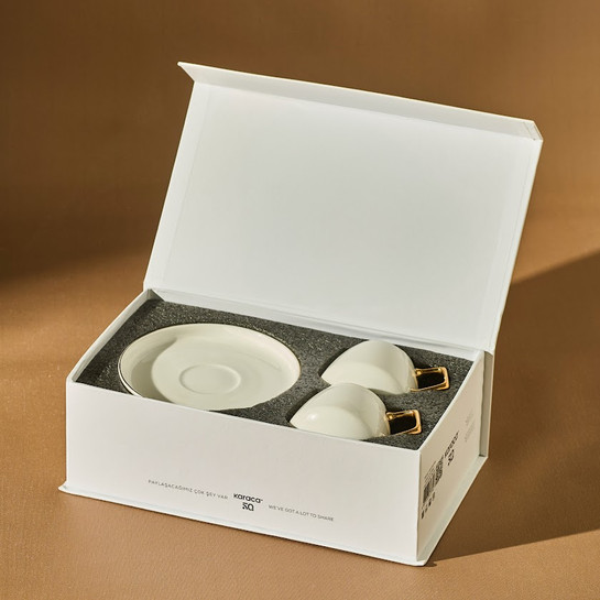 Karaca Saturn 2 Kişilik Kahve Fincanı Takımı 100 ml Gold
