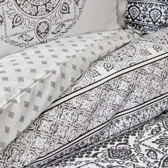 Karaca Home Bonar Siyah Çift Kişilik Pamuk Winter Set