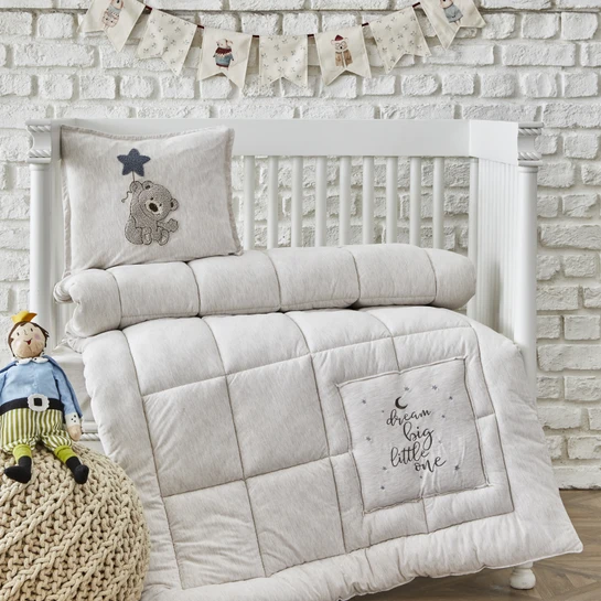 Karaca Home Softy Star Bear Bej Gri Bebek Cotton Comfort