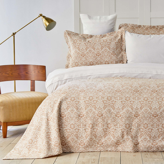 Karaca Home Folium Bej 6 Parça Çift Kişilik Brodeli Duet Set