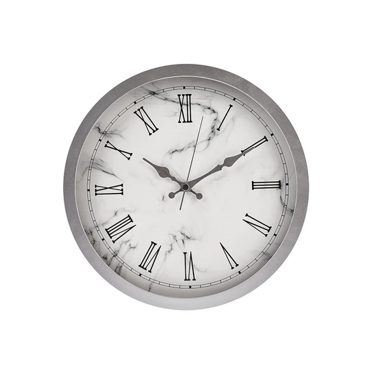 Karaca Home Silver Marble Çerçeveli Duvar Saati