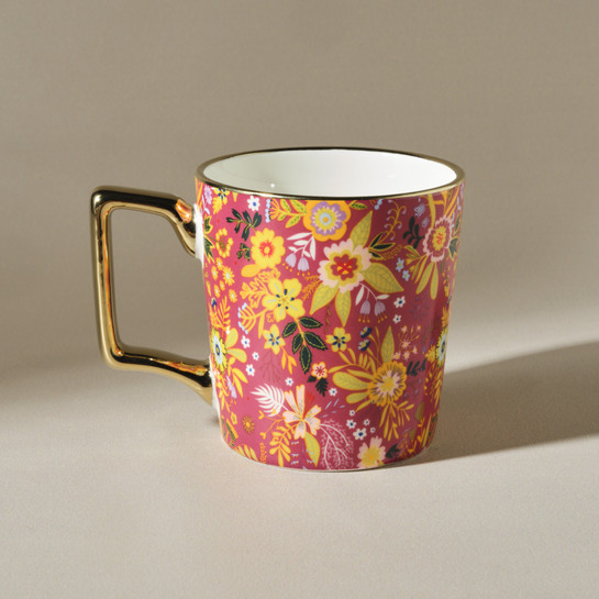Karaca Flower U Harfli Kupa 350 ml