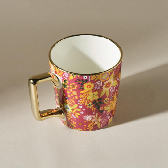 Karaca Flower U Harfli Kupa 350 ml