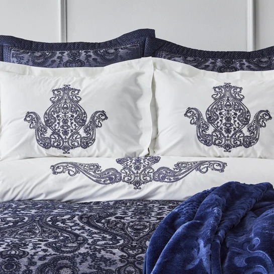 Karaca Home Glamour Simli Lacivert Çeyiz Seti