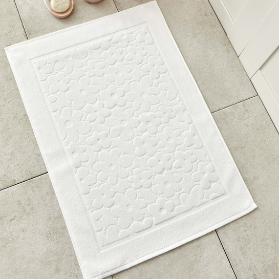 Karaca Home Daisy Ayak Havlusu 50x70 cm Beyaz 