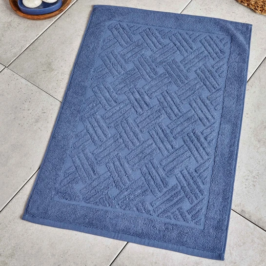 Karaca Home %100 Pamuk Elea  Ayak Havlusu 50x70 cm İndigo 