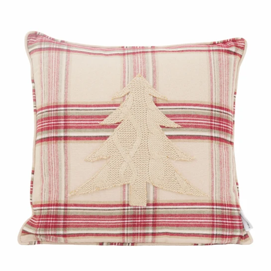 Karaca Home Woodland Bej Ağaçlı Cozy Kırlent 45 cm x 45 cm