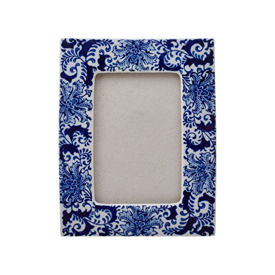 Karaca Home Blue White Lora Çerçeve 10x15 cm
