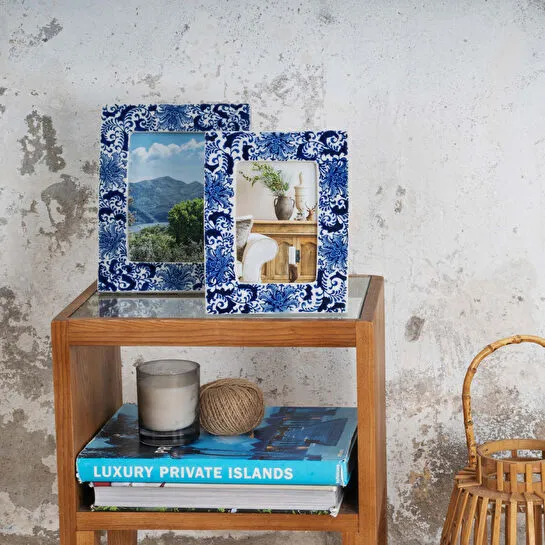 Karaca Home Blue White Lora Çerçeve 13x18 cm