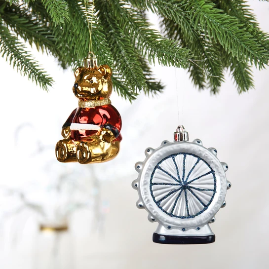 Karaca Home New Year Yılbaşı London Yılbaşı Ağaç Süsü Seti 3'lü